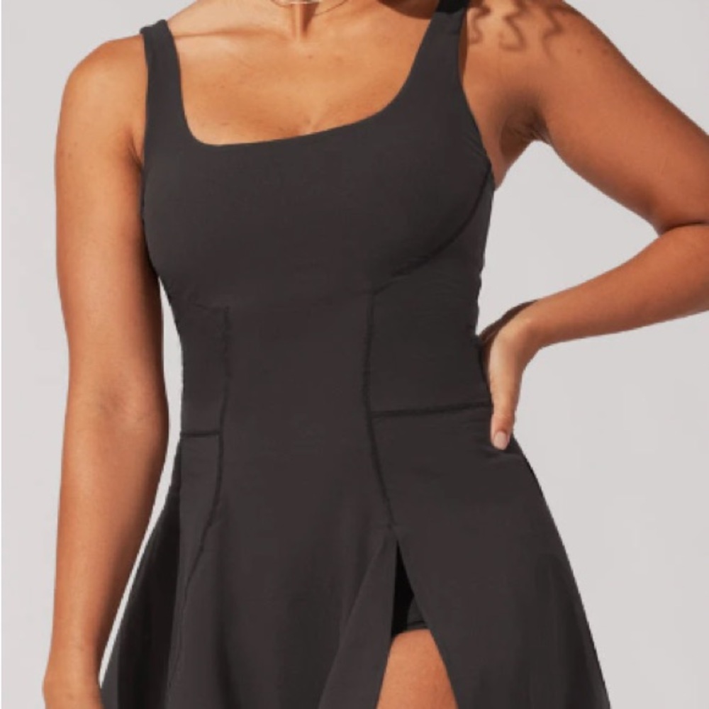 POPFLEX Tie-Breaker Superdress™ - Black Size: L